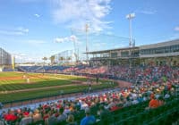 Kimley-Horn provided civil engineering services for the development of the FITTEAM Ballpark of the Palm Beaches in West Palm Beach, FL