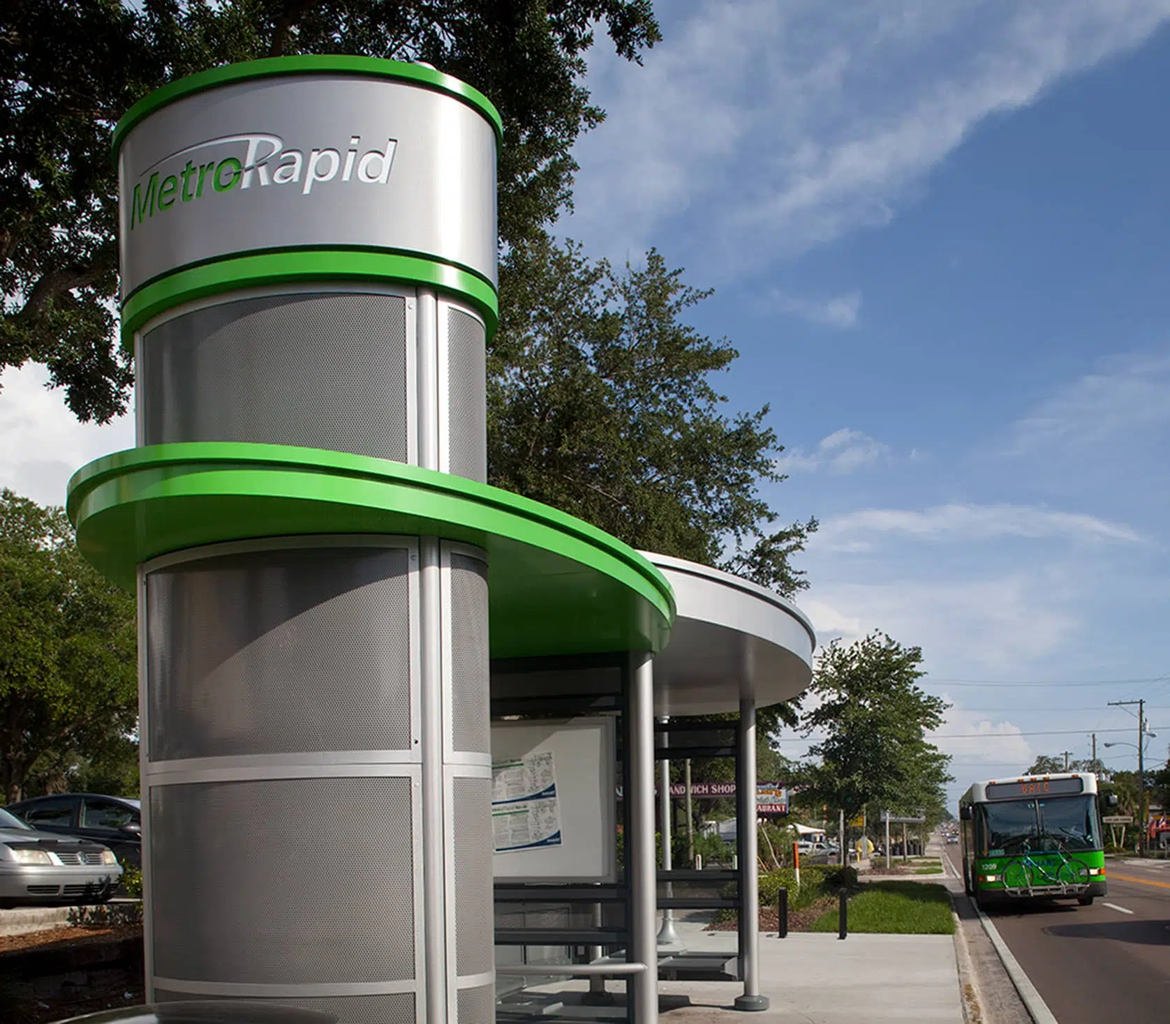 Kimley-Horn provided design services to implement the first bus rapid transit (BRT) project for the Hillsborough Area Regional Transit Agency (HART).