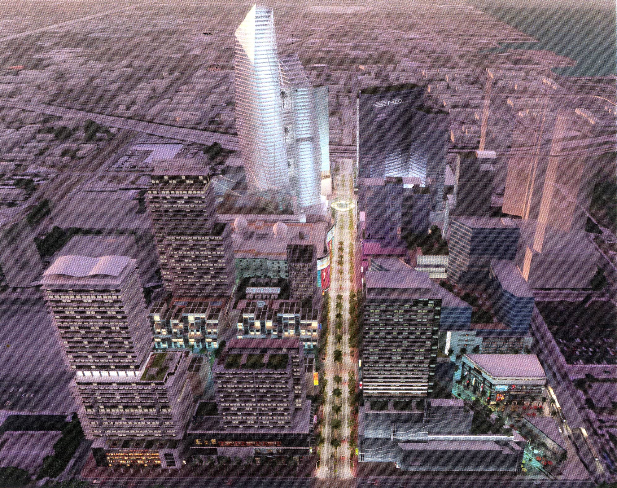 Kimley-Horn provided streetscape and urban design services for the new Miami Worldcenter.