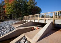 Kimley-Horn provided stormwater consulting services for a wetland retrofit to treat the runoff for a parking area at the North Carolina Zoological Park.