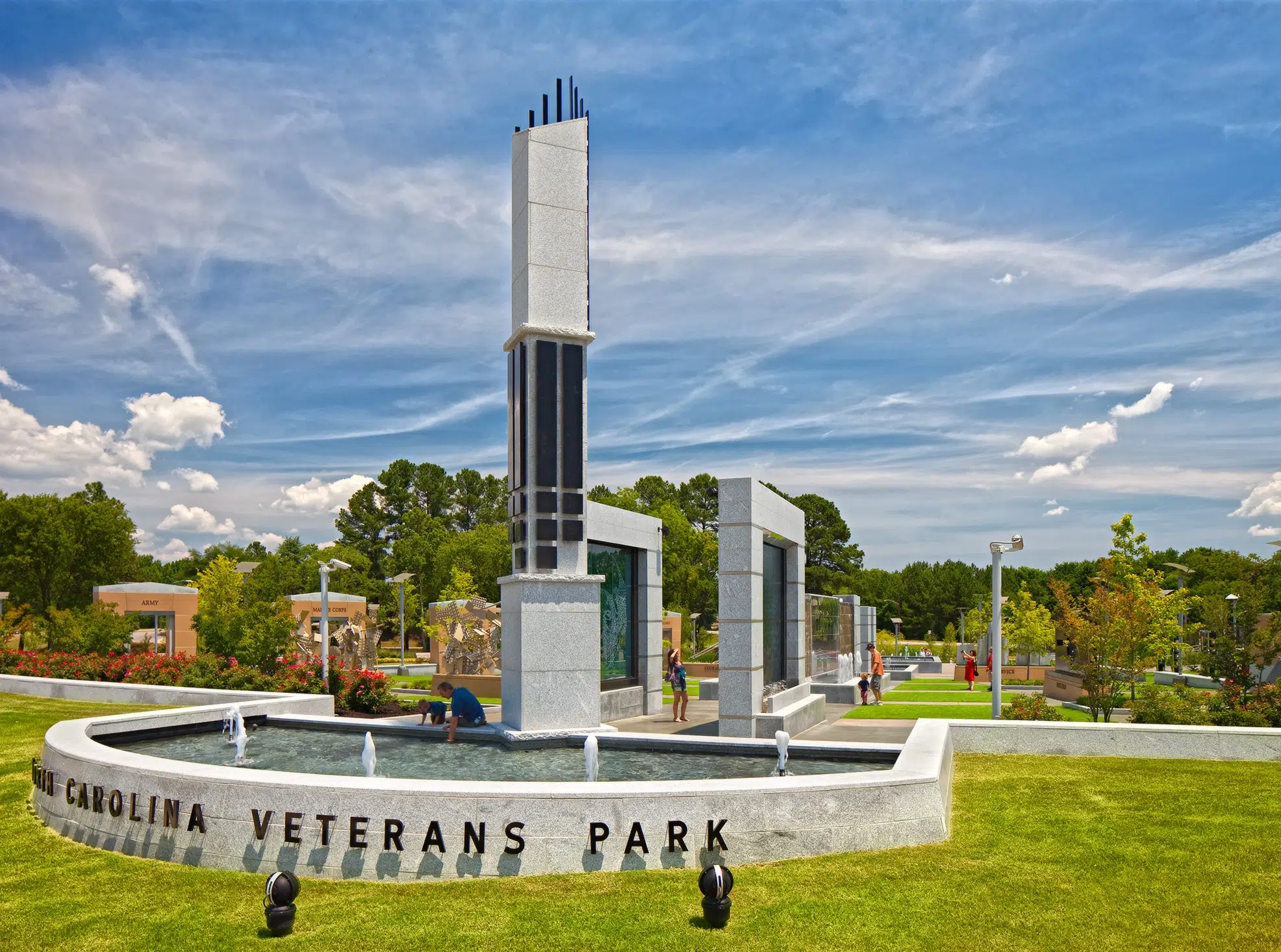 Kimley-Horn provided planning, landscape architecture, surface water, and environmental services for the North Carolina Veteran's Park in Fayetteville, NC.