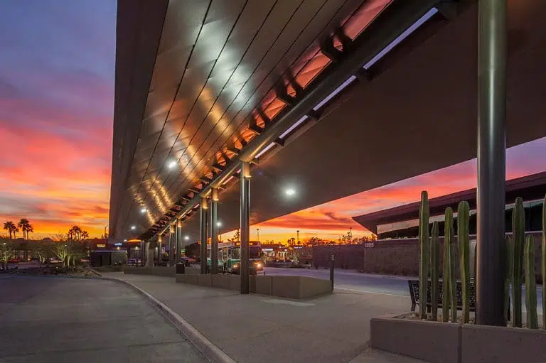 Kimley-Horn provided civil and landscape architectural services for the City of Scottsdale’s new park-and-ride facility in Scottsdale, Arizona.