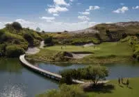 Pedestrian bridge at Streamsong Resort