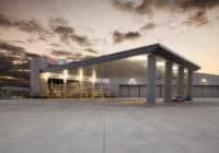 Kimley-Horn designed, permitted, and administered construction phase services for the Galaxy Fixed-Base Operator (FBO) at the Conroe-North Houston Airport.
