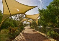 Sidewalk displaying urban design and landscape architecture