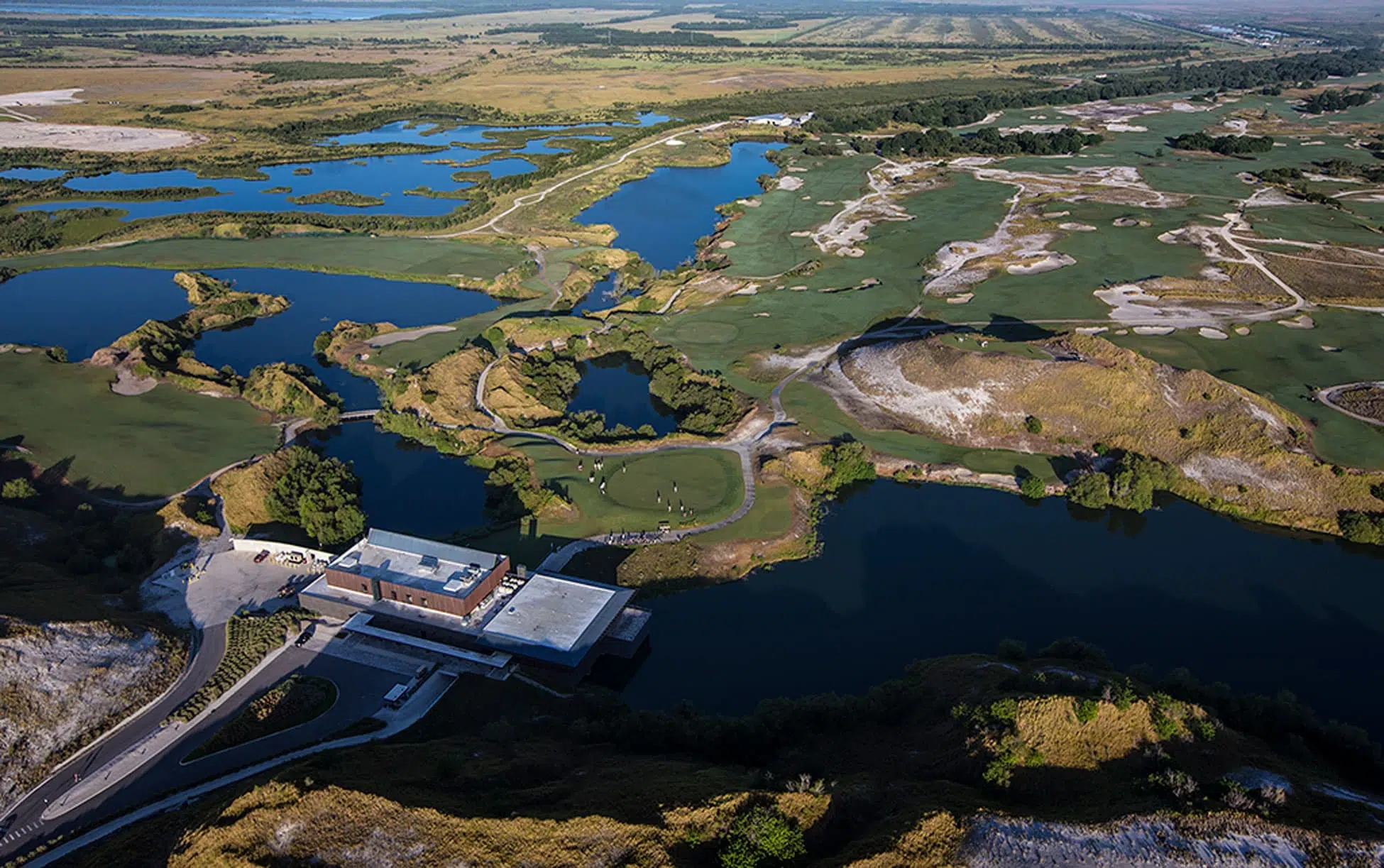 aerial view of Streamsong Resort