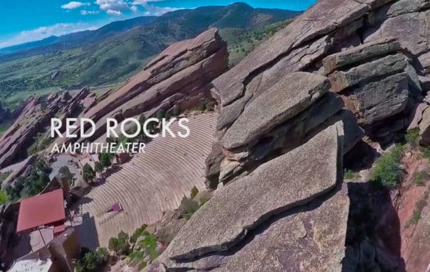 Red Rocks Amphitheater drone video and surveying services