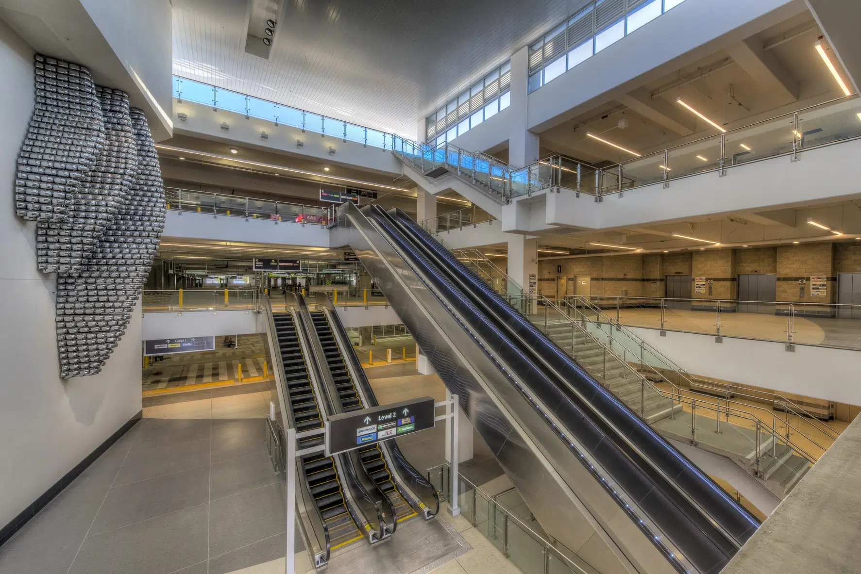 Kimley-Horn provided programming, design, construction, and commissioning of the consolidated rental car facility at the San Diego International Airport. 