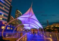 Kimley-Horn provided urban design and landscape architecture services for the Riverwalk at Kennedy Boulevard Plaza in Tampa, Florida.