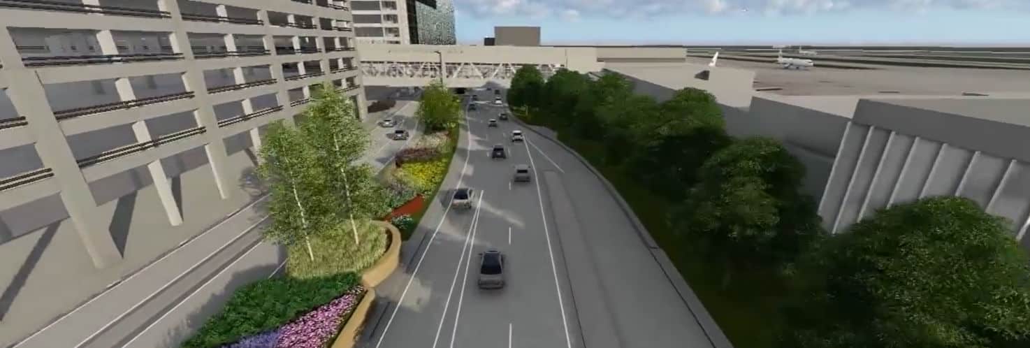 msp terminal 1 lindbergh outbound roadway