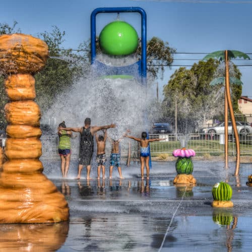 Children playing at Alyce Gereaux Park