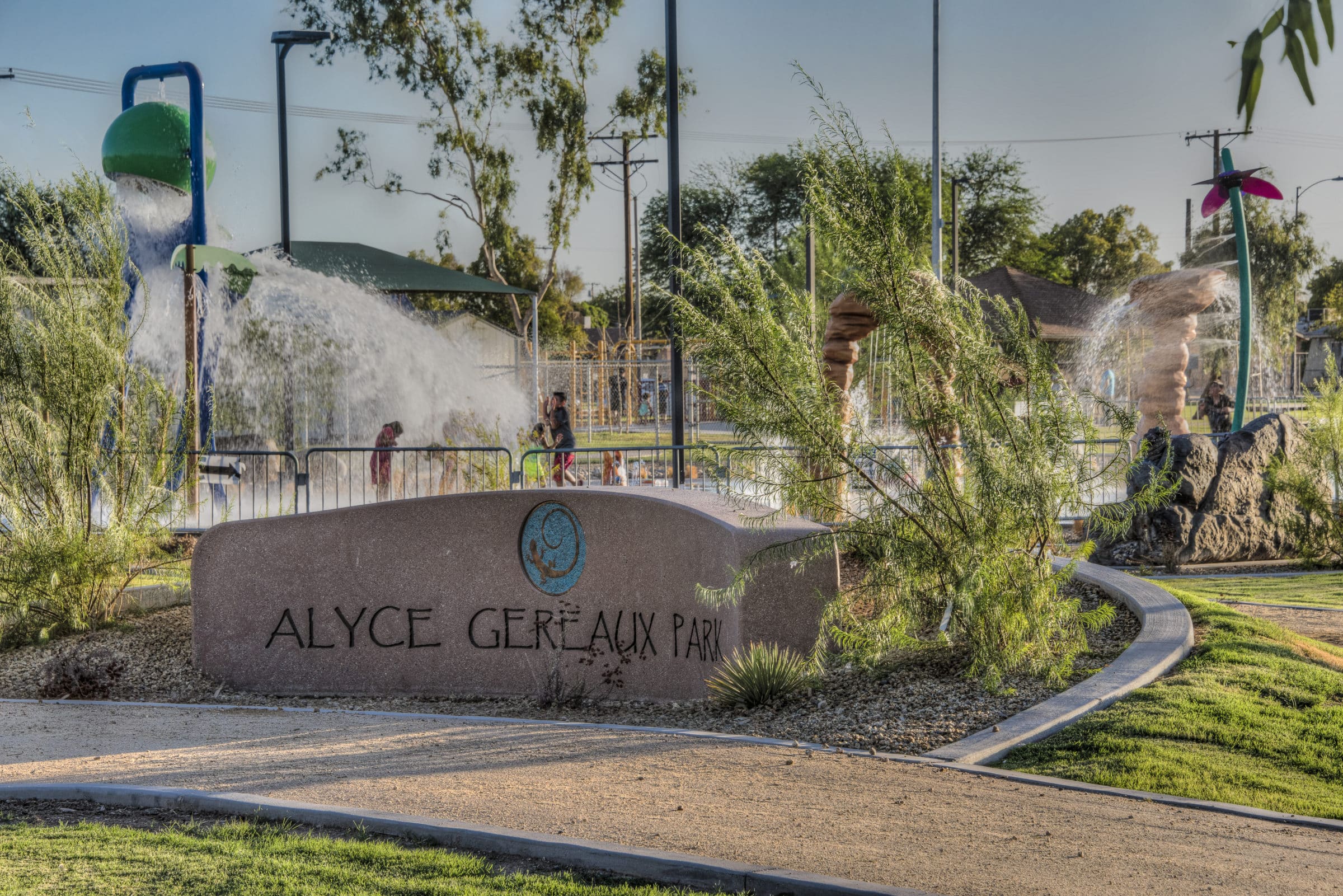 Alyce Gereaux Park sign