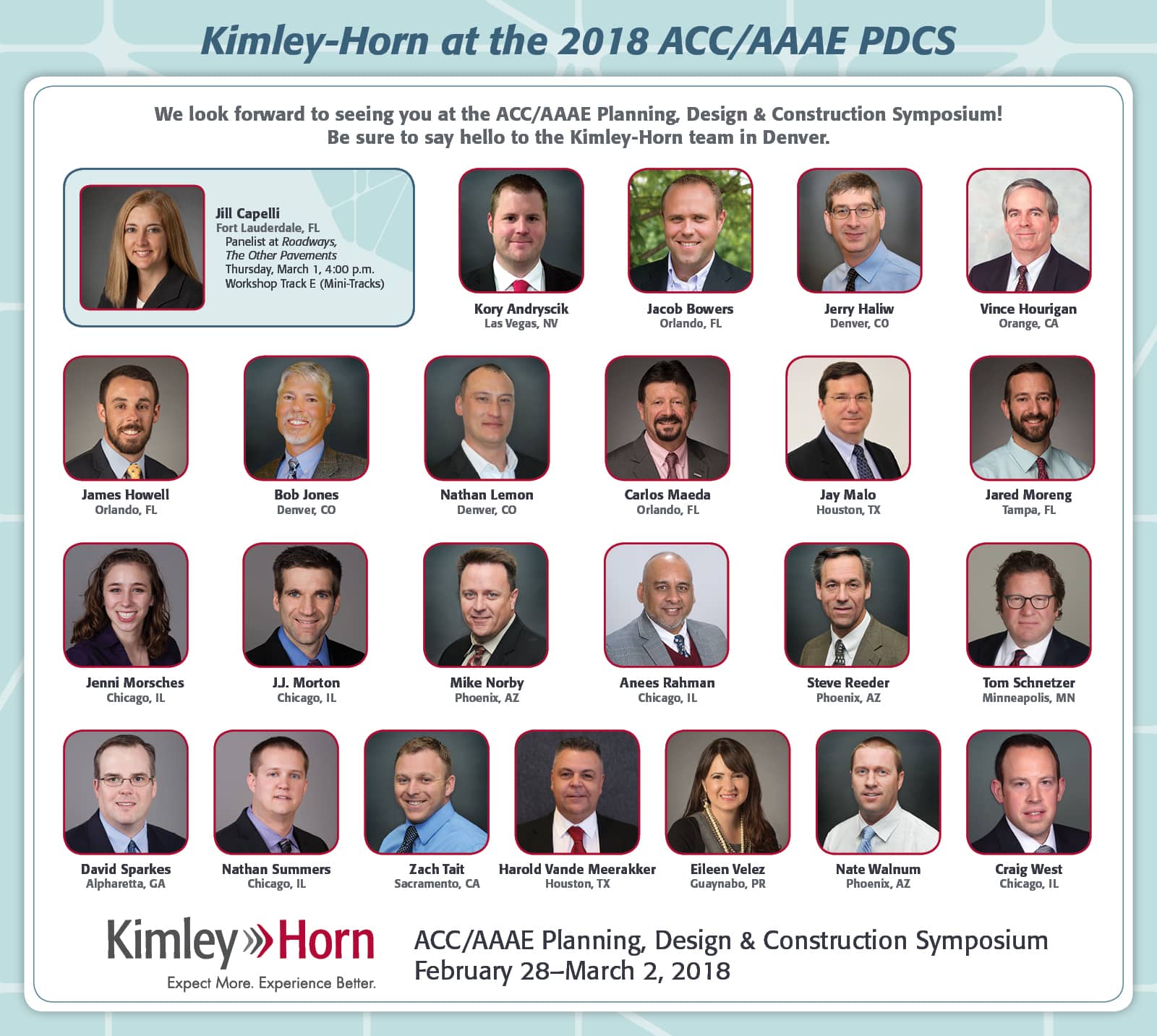 Kimley-Horn at the 2018 ACC-AAAE Plan, Design & Construction Symposium