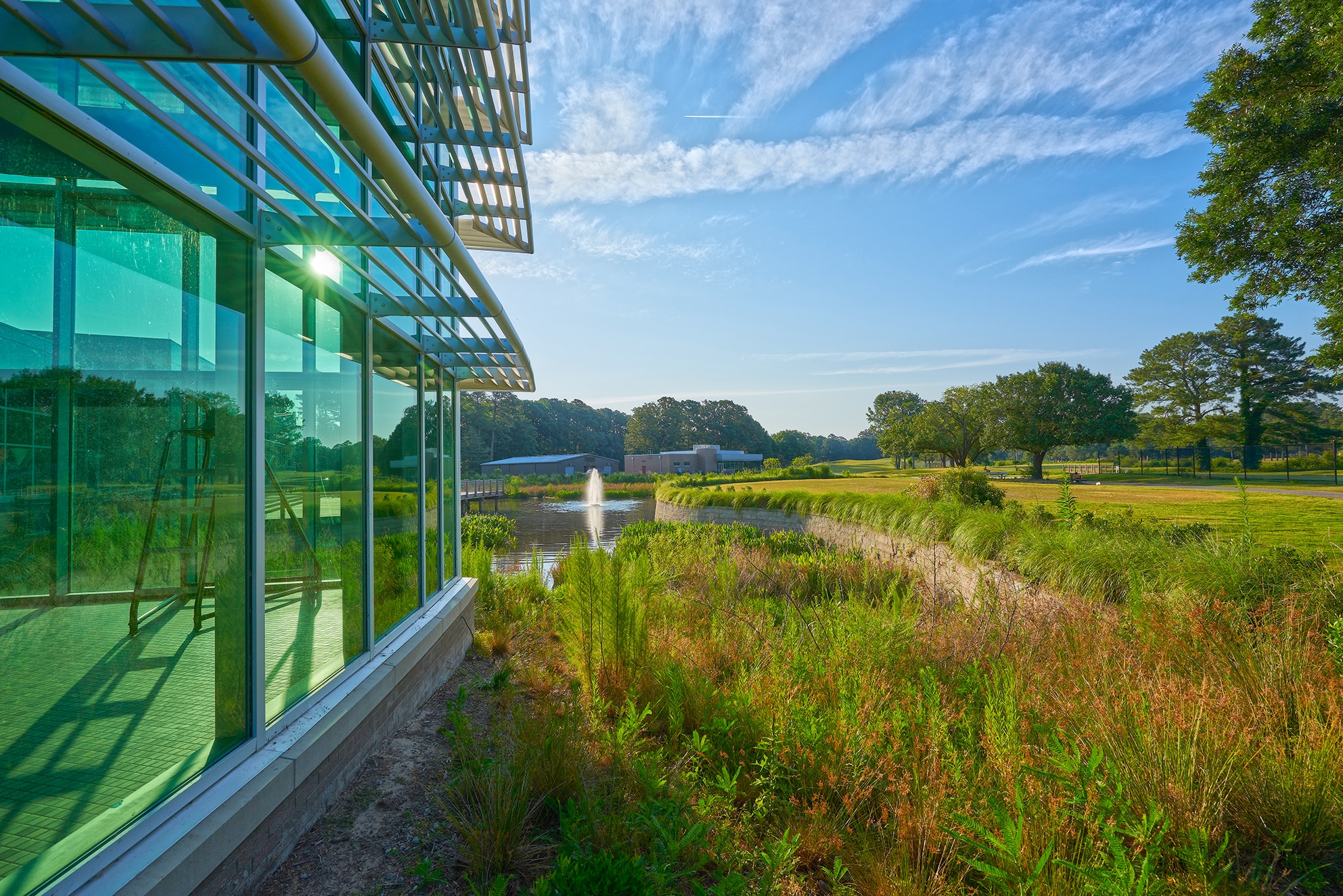 Kimley-Horn provided engineering, surface water, and stormwater management services for the new Bow Creek Recreation Center in Virginia Beach, VA