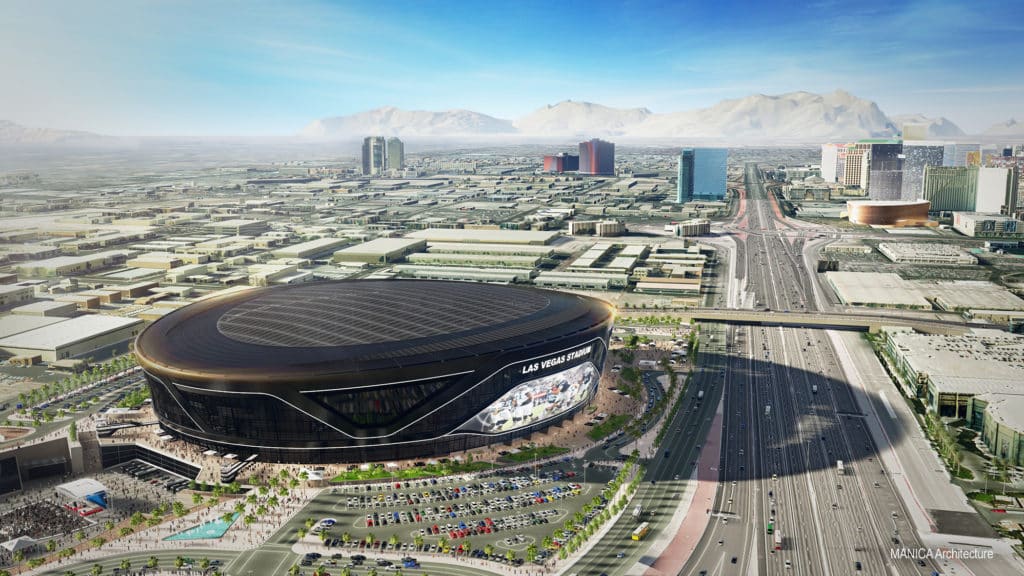 Kimley-Horn provided land development and transportation planning services for the Las Vegas Stadium, future home of the NFL's Las Vegas Raiders.