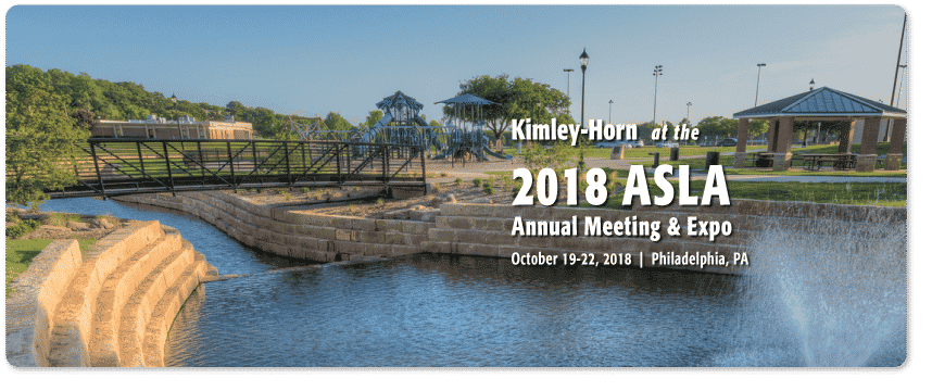 Kimley-Horn at the 2018 ASLA Annual Meeting