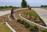 Kimley-Horn provided roadway engineering and landscape architecture services for San Jacinto Boulevard in Baytown, Texas.