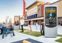 electric vehicle services outside a theater
