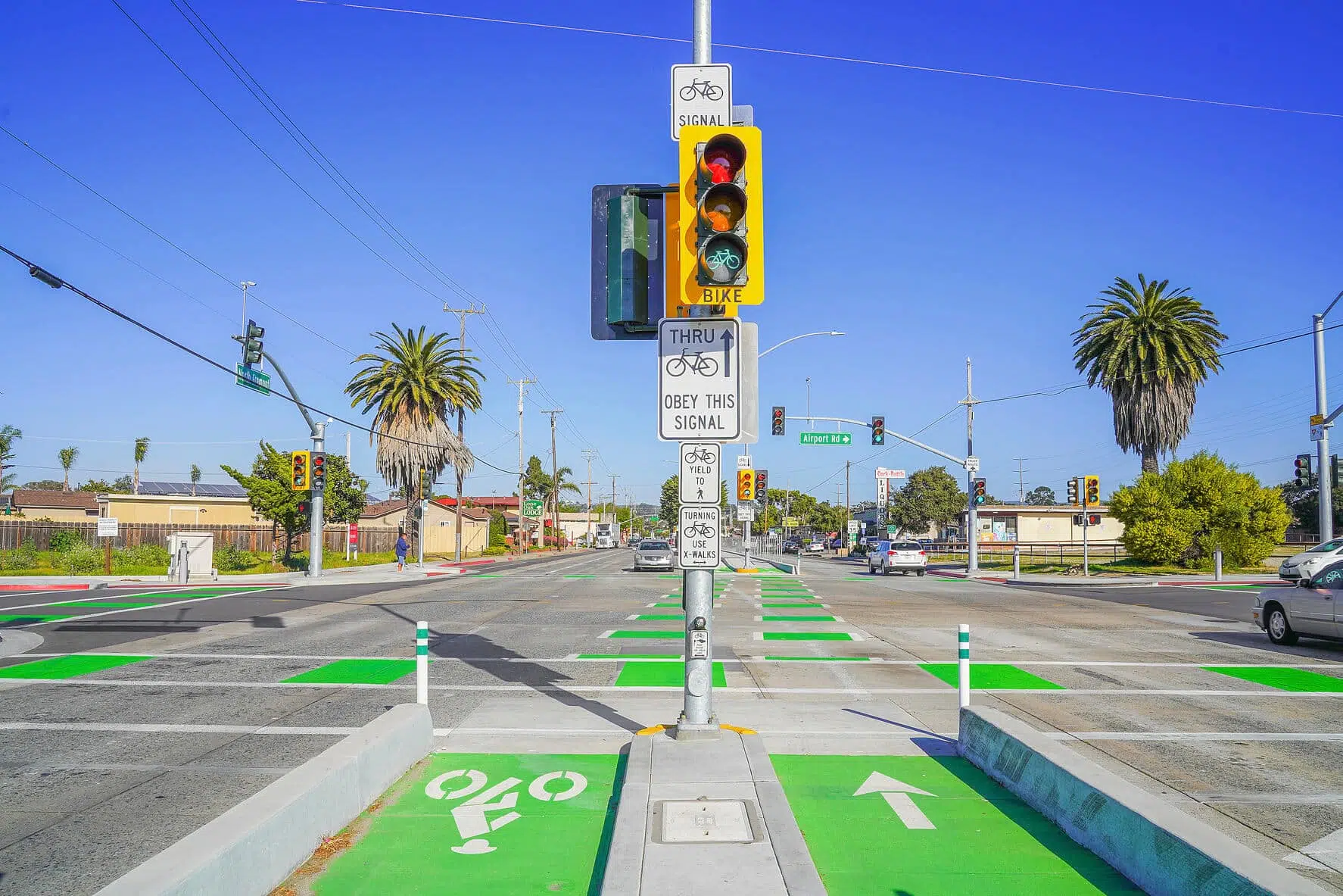 North Fremont Street Protected Bike Lanes