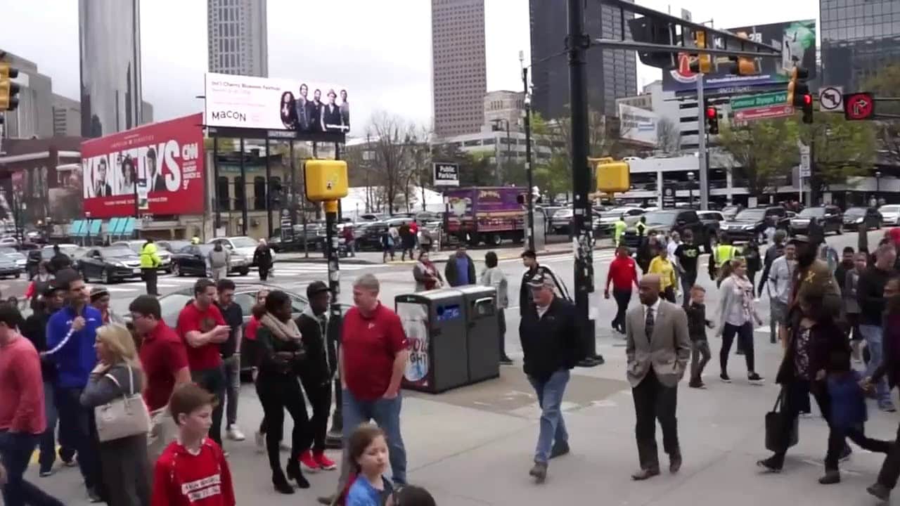 Super Bowl Pedestrian Scramble