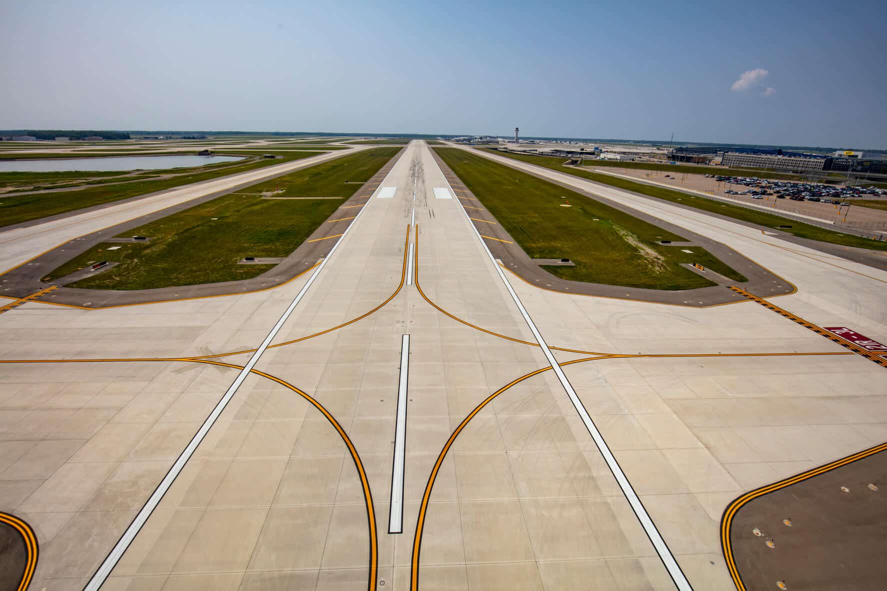 Runway of the Detroit Airport