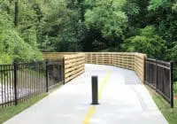 Access point (entrance) to the Bob Callan Trail