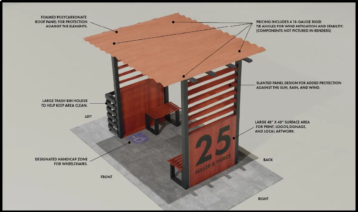 Tactical Urbanism competition - Bus Stop Shelter Design 2