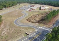 Arial view of the Moore County Road