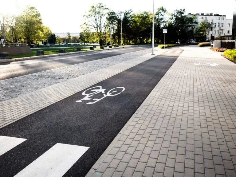 Protected bike lane