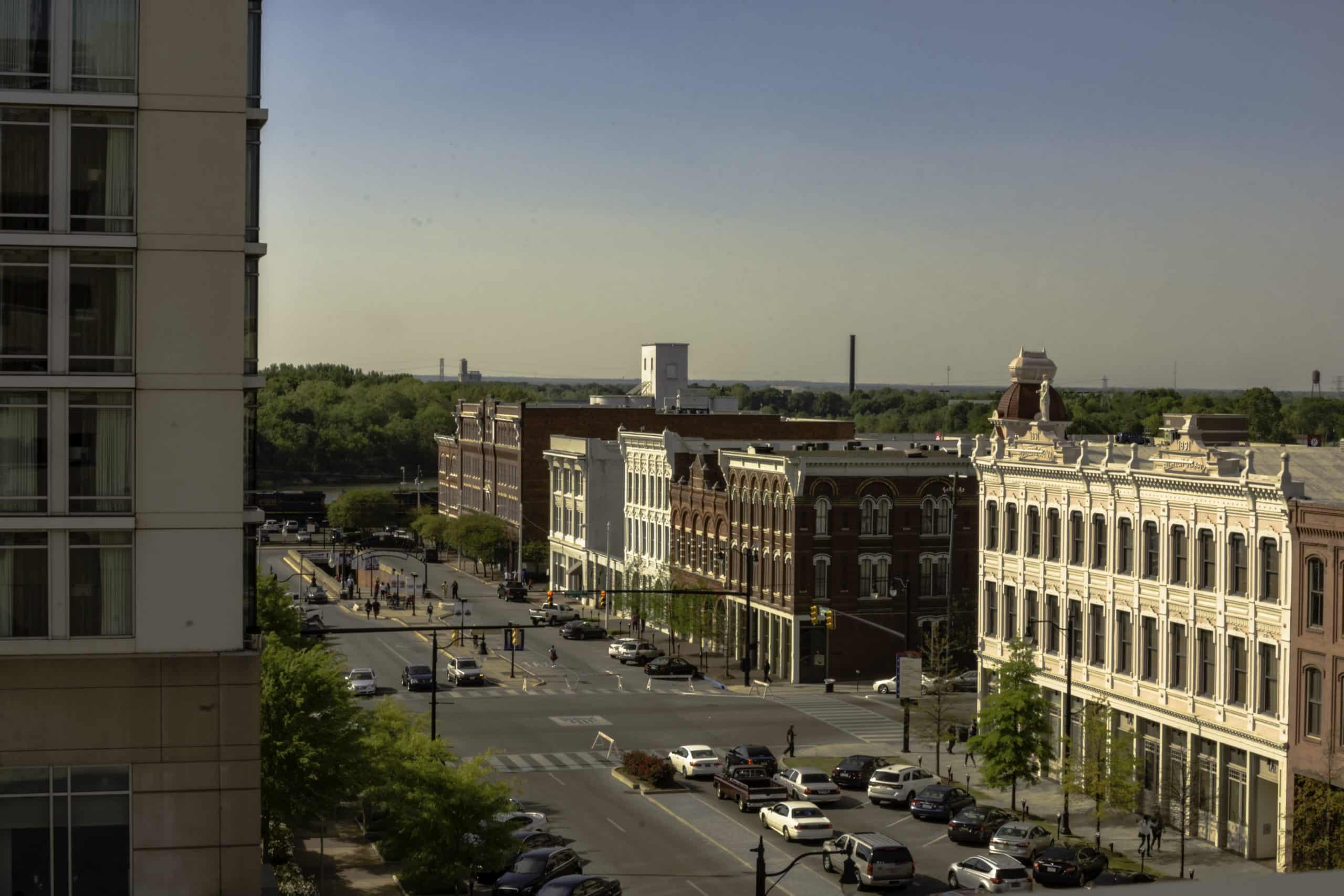 Buildings along the main street of Montgomery