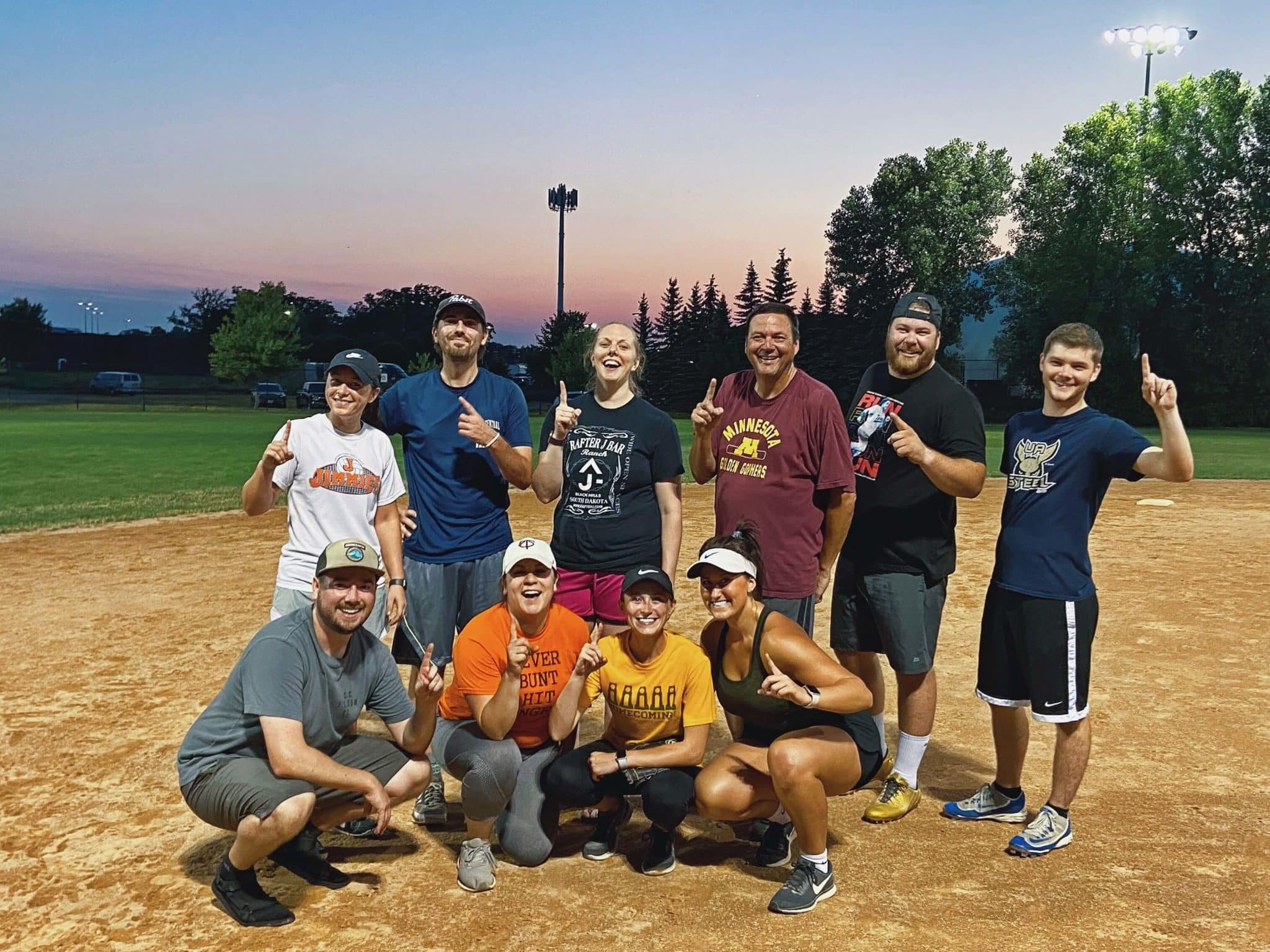 Twin Cities employees celebrated their softball league championship.