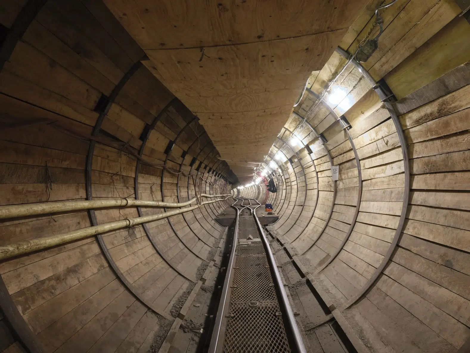 The inside of the tunnel at the SAWS W-6