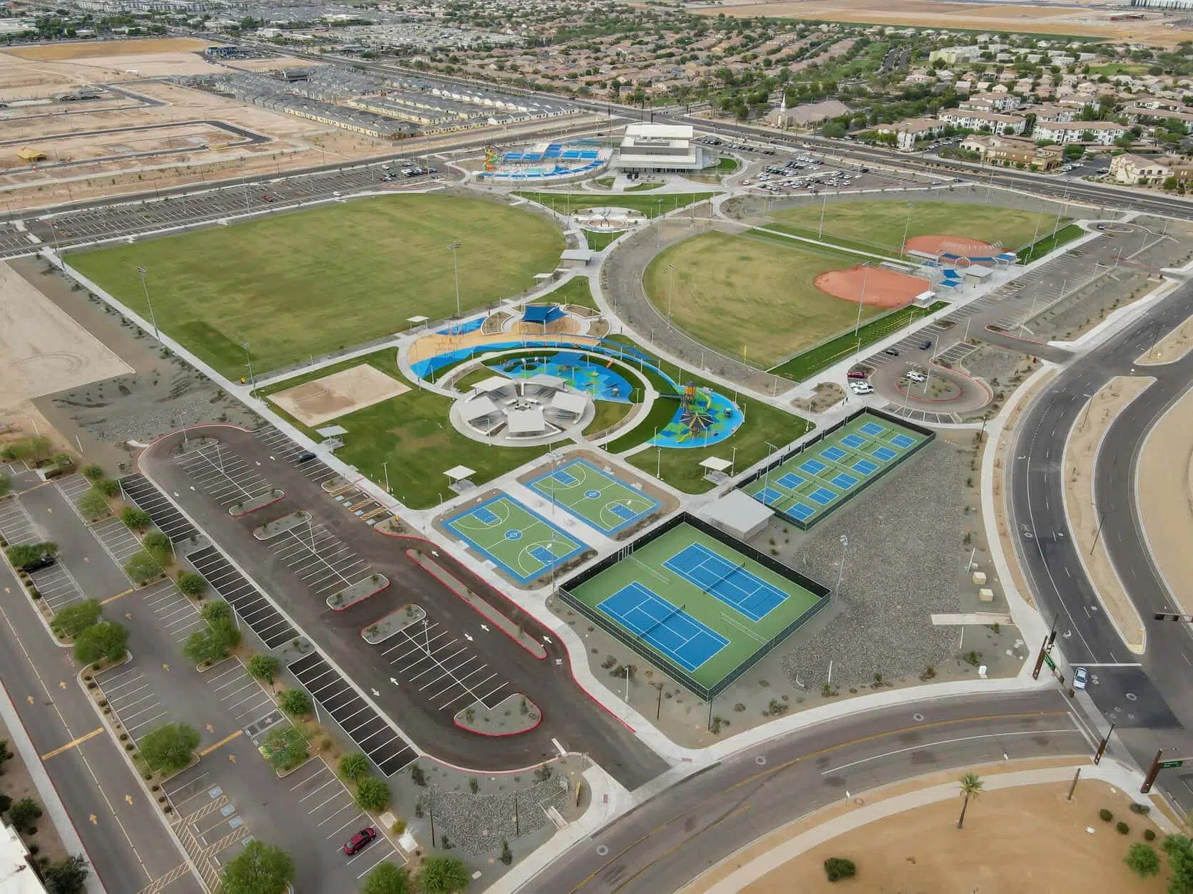 Goodyear Recreational Campus aerial shot