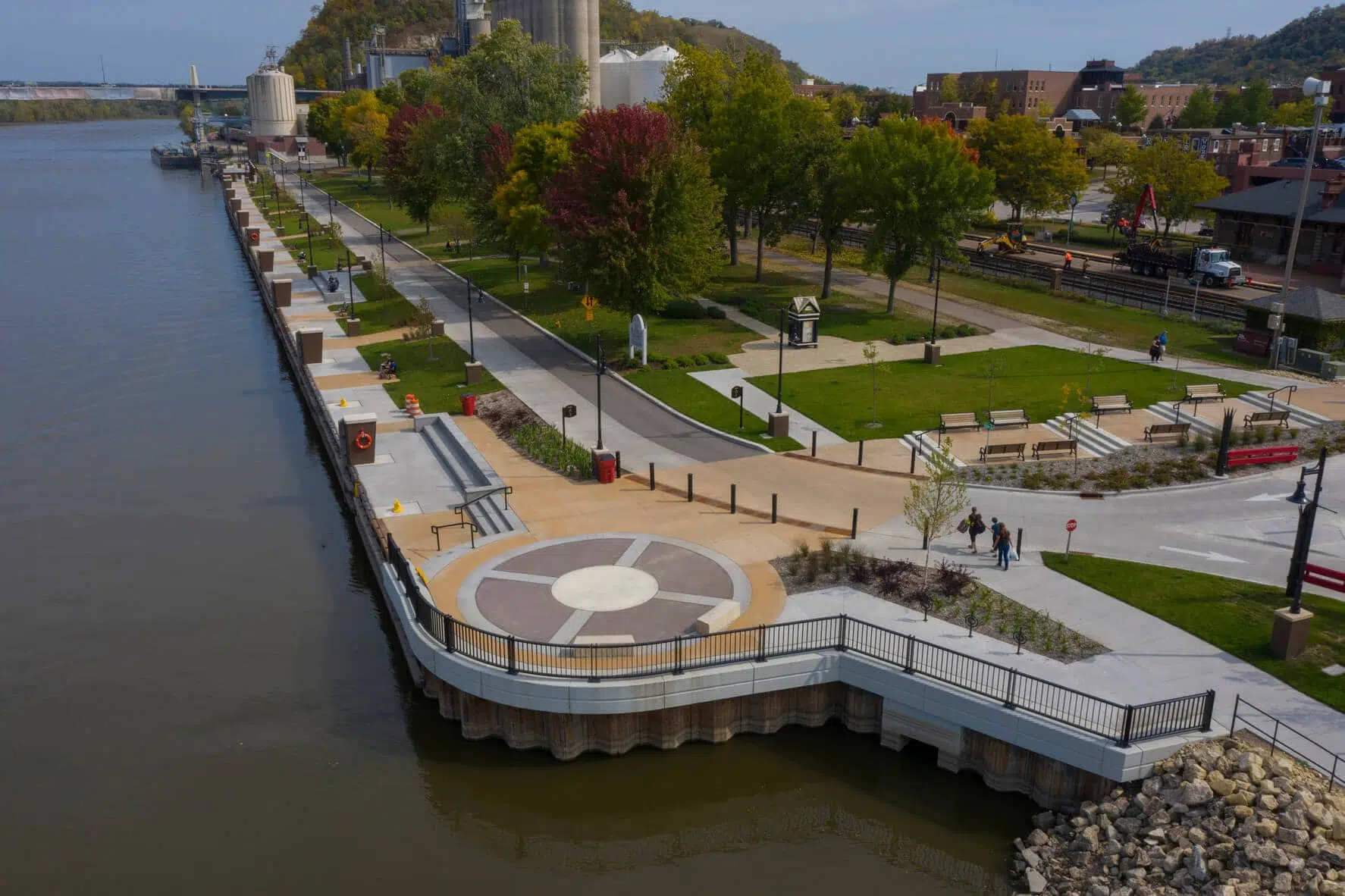 Levee Park Dock aerial photo