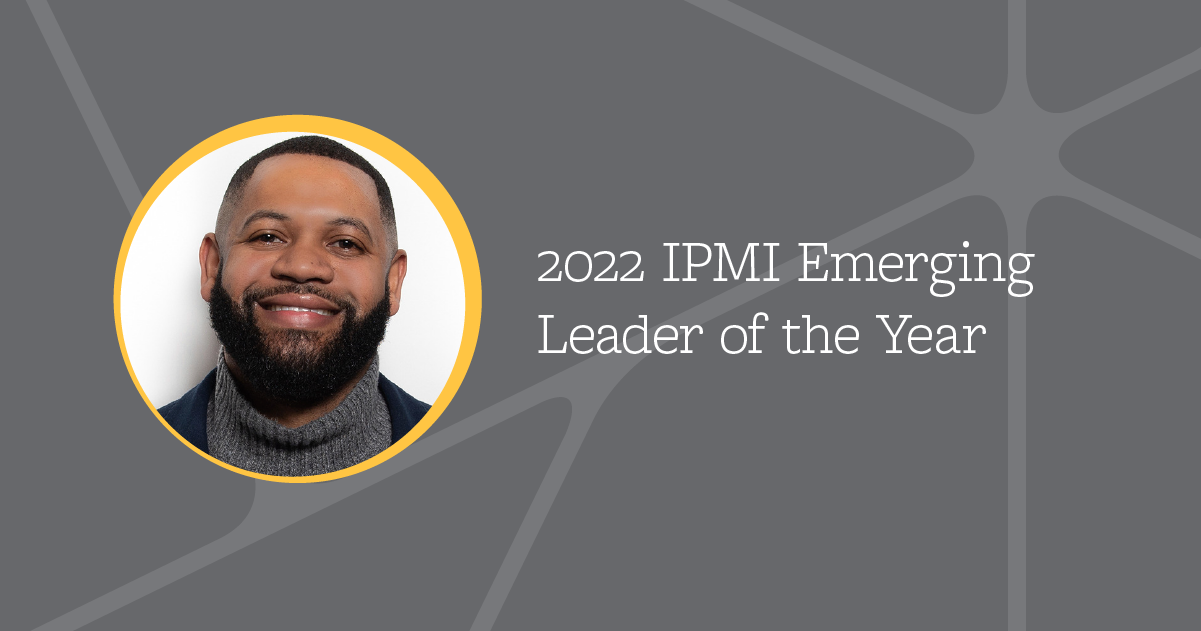 2022 IPMI Emerging Leader of the Year Jeshua Pringle