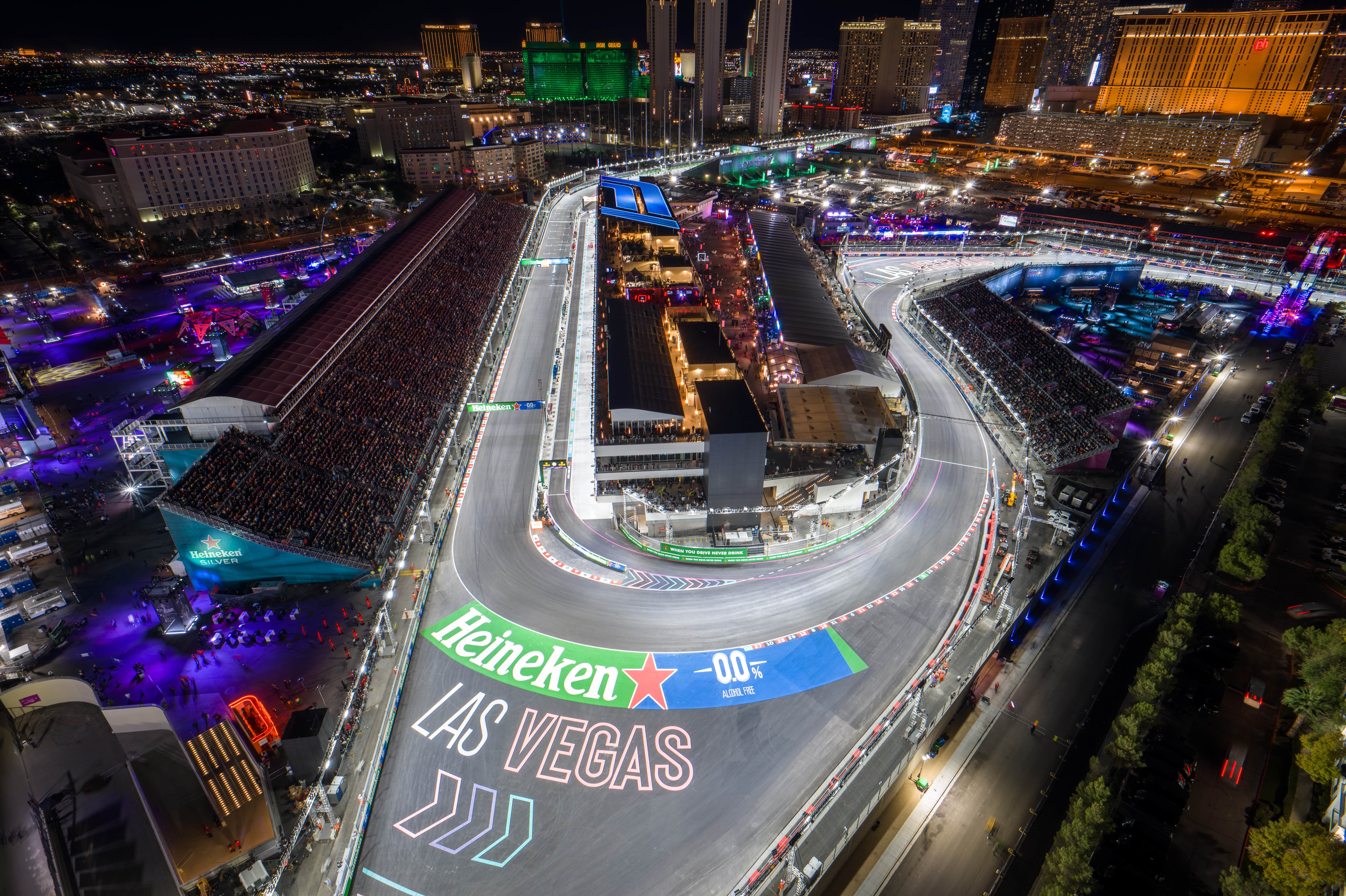 Las Vegas Formula One Pit Building Aerial