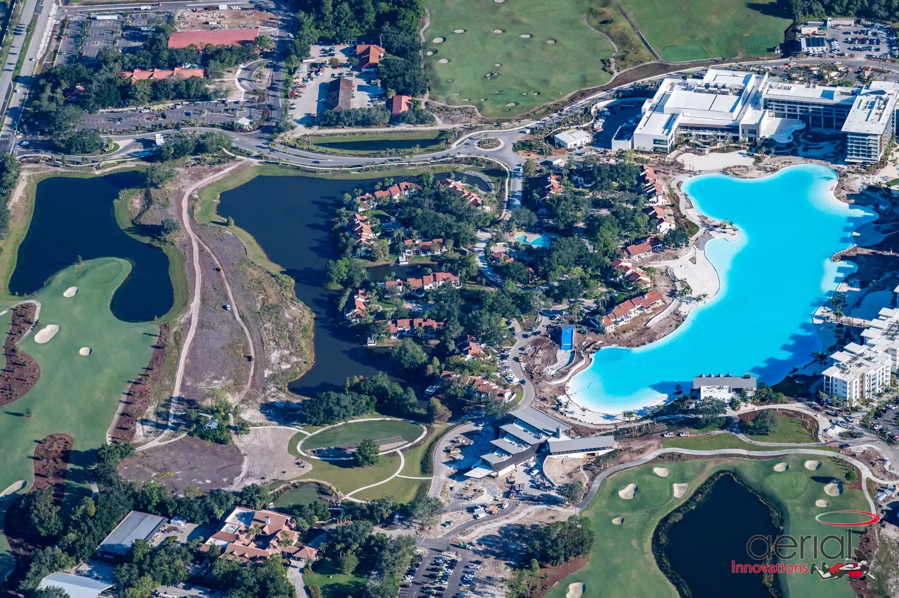 Evermore Bay Resort Lagoon Aerial