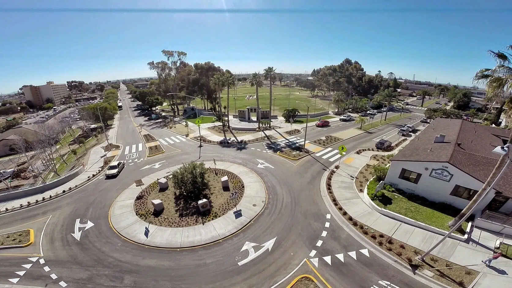 Aerial of Roundabout