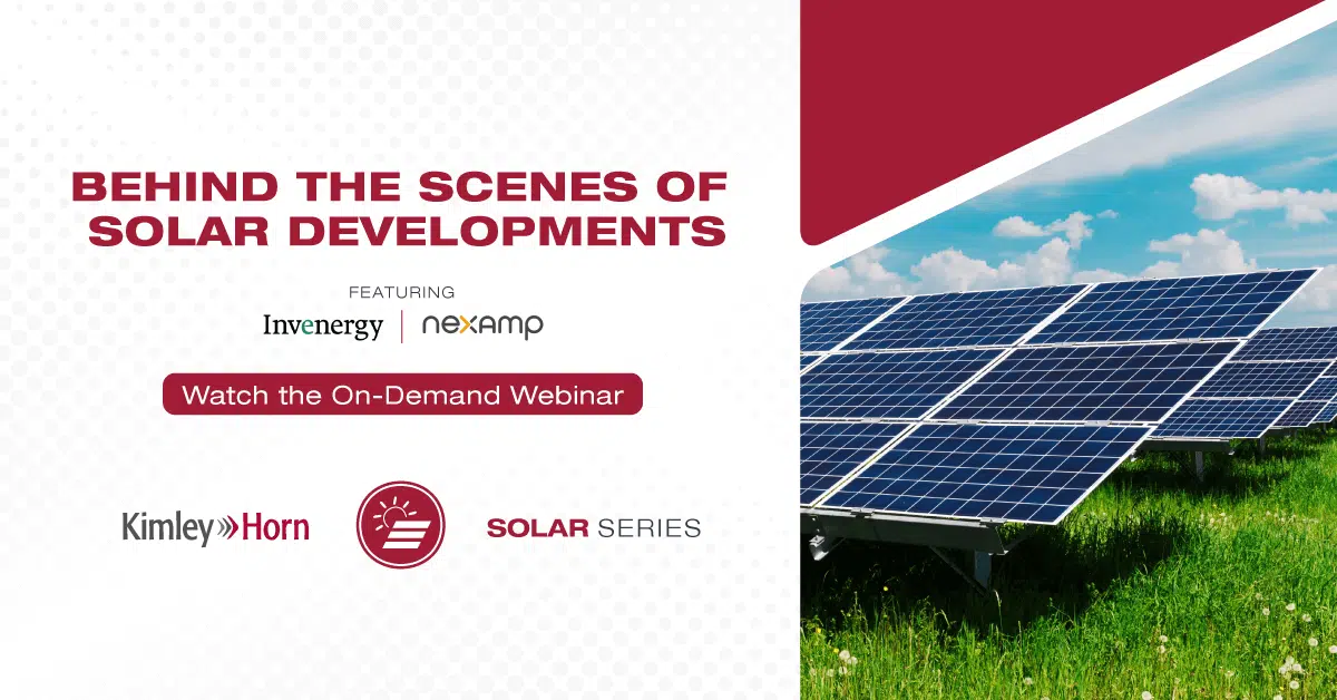 Kimley-Horn solar series webinar featuring invenergy and nextamp