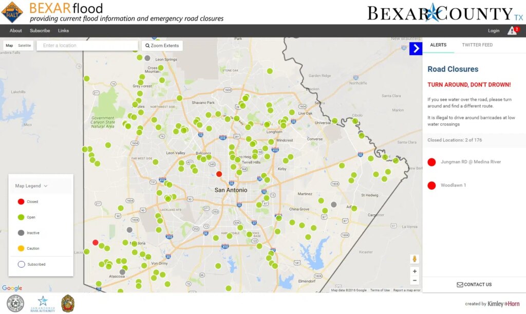Kimley-Horn evaluated, analyzed, and coordinated the installation of the High Water Detection System for the Bexar County Public Works Department in Texas.