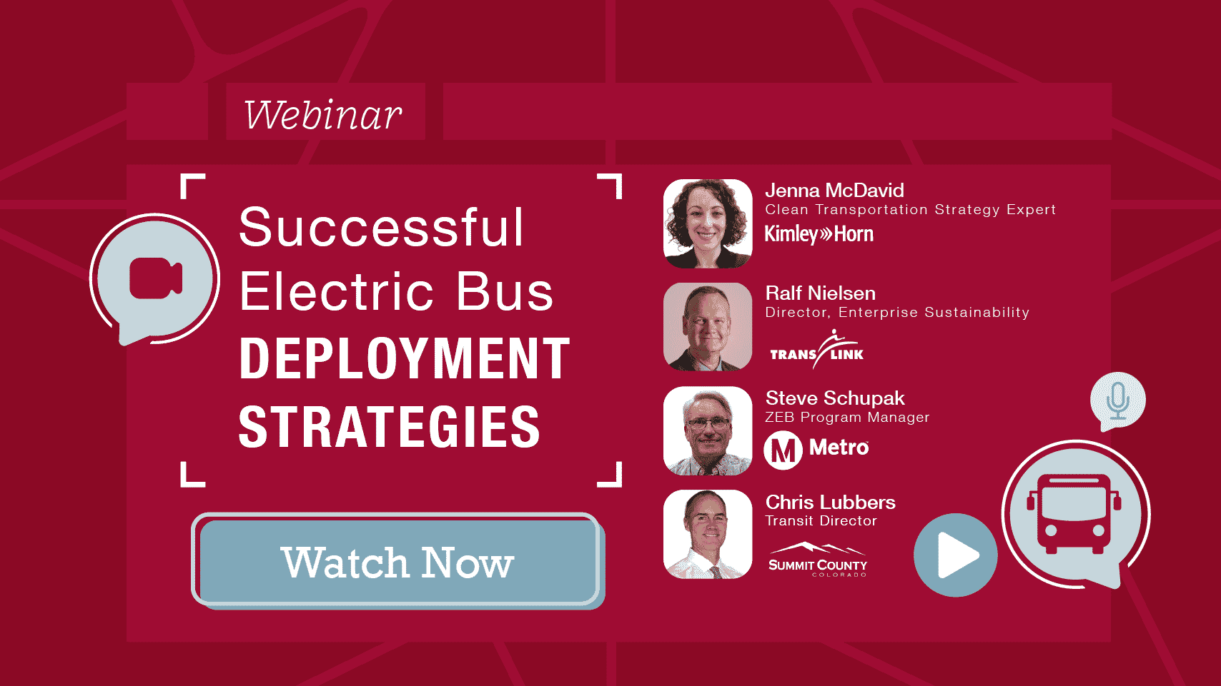 Electric Bus Deployment Strategies Webinar