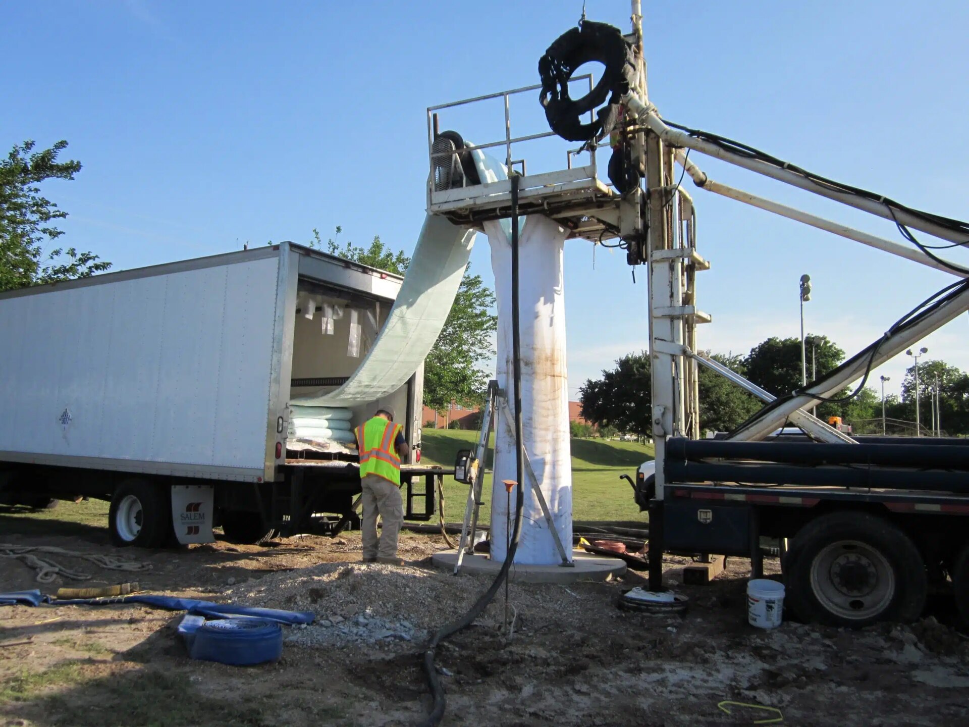 CIPP construction in progress