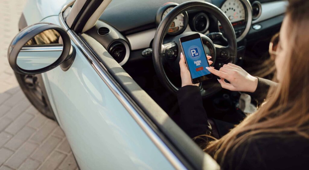 the future of frictionless parking involves users being able to register their license plate and be automatically charged for their time spent while parked