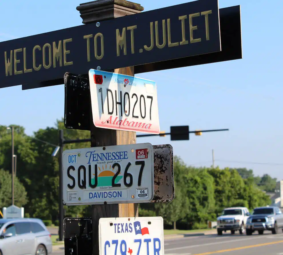 Mt. Juliet Road signs