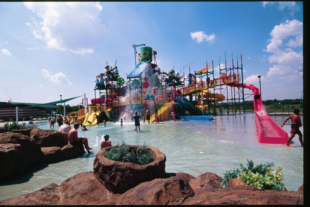 Kimley-Horn provided land development and landscape architecture services for the new themed, multi-level interactive complex at the NRH₂O water park.