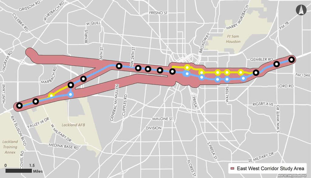 Kimley-Horn is assisting VIA Metropolitan Transit with projects for four Rapid Transit Corridors to implement BRT and LRT projects in San Antonio, Texas.