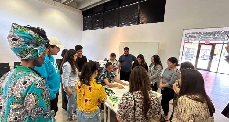 FIU Students Learning design techniques from KH